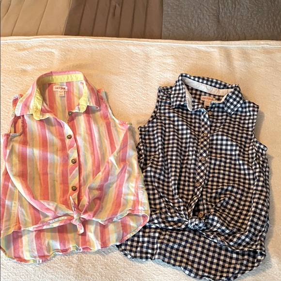 Girls size 7/8 Cat & Jack sleeveless shirts